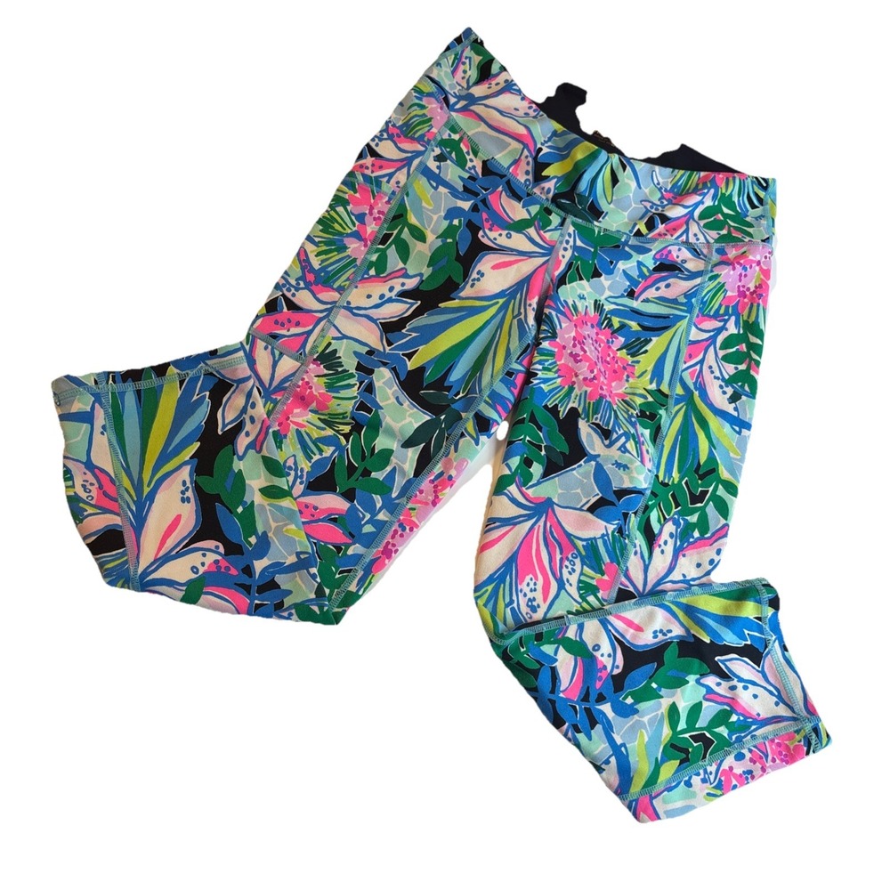 Lilly Pulitzer Luxletica capri workout exercise leggings  Womens‎ Med athletic